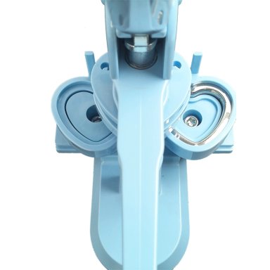 MAQUINA DE CHAPITAS DE CORAZONES PVC AZUL - 4