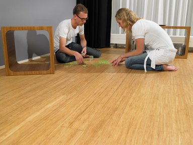 PISO VINILICO DE LUJO TONO MADERA BAMBU TABLONCILLO CLARO 3024 5 MTRS2 - 1