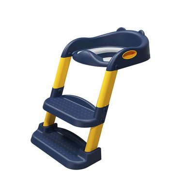 ASIENTO ESCALERA ADAPTADOR DE INODORO BAÑO WC PARA NIÑOS GRIS | Azul bebe - 1