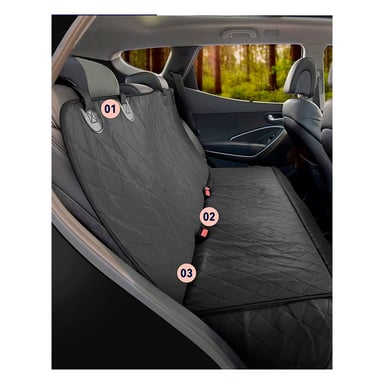 FUNDA CUBRE ASIENTO AUTOS BABYLUNA IMPERMEABLE PARA MASCOTAS - 4