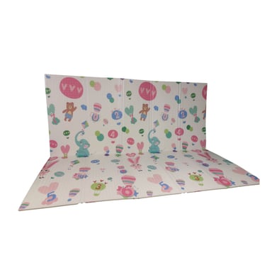 ALFOMBRA BABYLUNA ANTIGOLPES BEBÉ CON BOLSO 150X200X1 CM OSOS Y VIAJES MULTICOLOR - 4