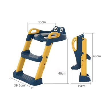 ASIENTO BABYLUNA ESC2 WC BLU Y ESCALERA ADAPTADOR PLEGABLE BAÑO NIÑOS AZUL - 4