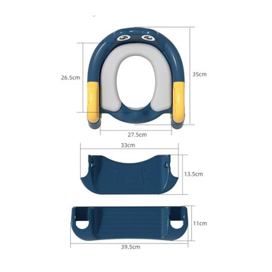 ASIENTO BABYLUNA ESC2 WC BLU Y ESCALERA ADAPTADOR PLEGABLE BAÑO NIÑOS AZUL - 5