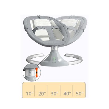 SILLA MECEDORA SMART PARA BEBES CON BALANCEO Y MÚSICA ROSA - 2