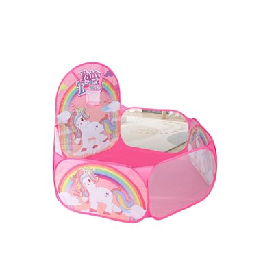 PISCINA BABYLUNA PELOTAS PLEGABLE CON 50 PELOTAS MULTICOLOR ROSA - 1