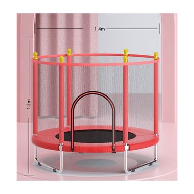 MINI TRAMPOLÍN CAMA ELÁSTICA 1.4M PARA NIÑO ROJO - 2