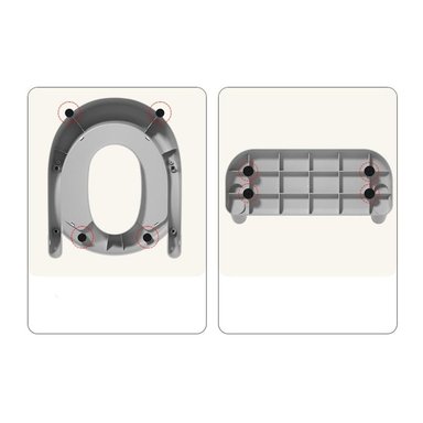 ASIENTO ESCALERA ADAPTADOR DE BAÑO PARA NIÑO GRIS - 7