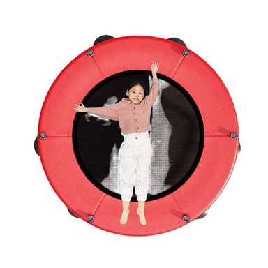 MINI TRAMPOLÍN CAMA ELÁSTICA 1.4M CON 5 JUGUETES ROJO - 4