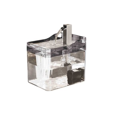 BEBEDERO FUENTE PARA MASCOTAS AGUA FILTRADA GRIS - 1