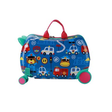 MALETA ANDADOR INFANTIL CON RUEDAS Y ARRASTRE AZUL - 1