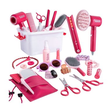 SET DE JUGUETE SALÓN DE BELLEZA Y MAQUILLAJE 47 PIEZAS - 2