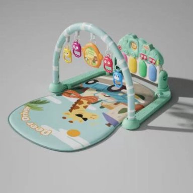 ALFOMBRA GIMNASIO MUSICAL CON PIANO PARA BEBE JIRAFA - 2