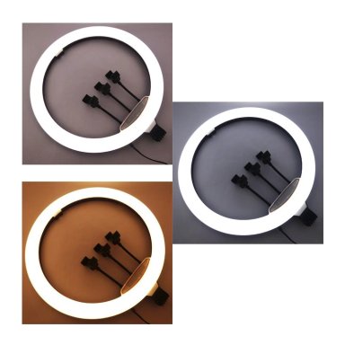 ARO LED DE 18 3 SOPORTES, CONTROL REMOTO Y ATRIL AJUSTABLE DE 2.10 MTS - 2
