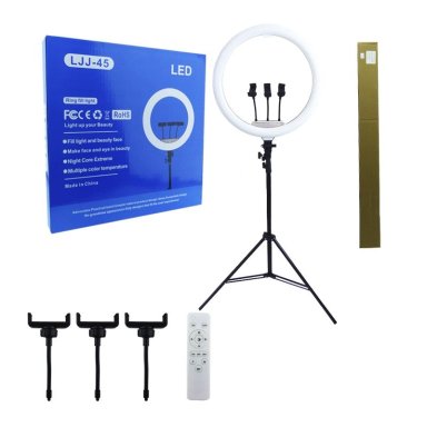 ARO LED DE 18 3 SOPORTES, CONTROL REMOTO Y ATRIL AJUSTABLE DE 2.10 MTS - 3