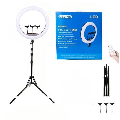 ARO LED DE 18 3 SOPORTES, CONTROL REMOTO Y ATRIL AJUSTABLE DE 2.10 MTS - 5