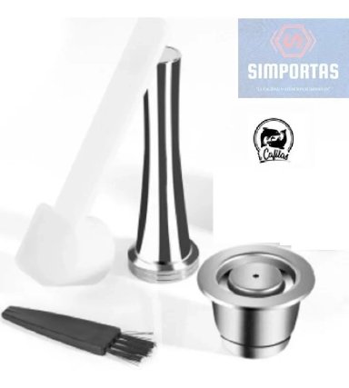 1 CAPSULA REUTILIZABLE ACERO PARA NESPRESSO + APISONADOR Y + - 1