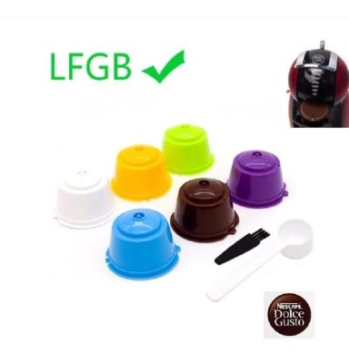 PACK 6 CAPSULAS REUTILIZABLES PARA MODELOS DOLCE GUSTO STGO. - 1