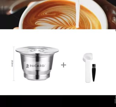 CAPSULA ACERO PARA NESPRESSO ORIGINAL PACARD TAPA ROSCA - 1