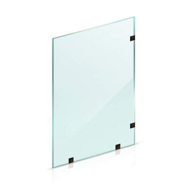 Shower Door vidrio templado 90x190 cm Herraje Negro - Civita - 3