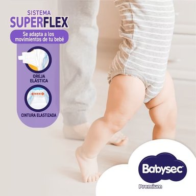 PAÑAL BABYSEC PREMIUM MANGA X8 TALLA P 8 PAQUETES 160 UNIDADES - 3