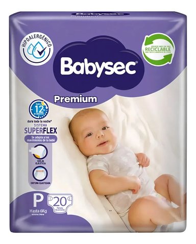 BABYSEC PREMIUM - TALLA P- 20 UDS. - 1