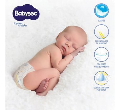 PAÑALES DE BEBE  BABYSEC RECIEN NACIDO ULTRASUAVE 34 UN RN RECIE N NACIDO (RN) - 3