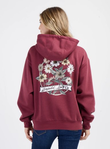 POLERON ALGODÓN MUJER ONEILL ROJO BYRON HOODY OSCURO - 2