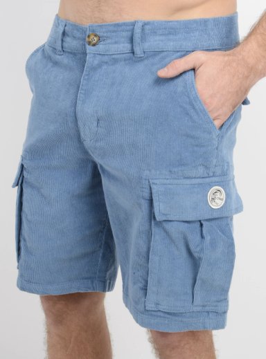 BERMUDA COTELE CARGO O'RIGINALS CORD AZUL - 5