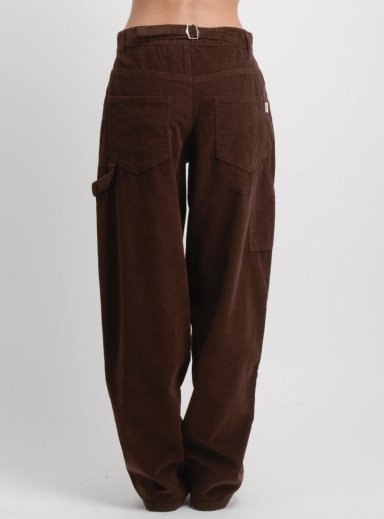 PANTALON COTELE LUX  CAFE - 2