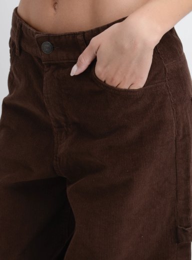 PANTALON COTELE LUX  CAFE - 5