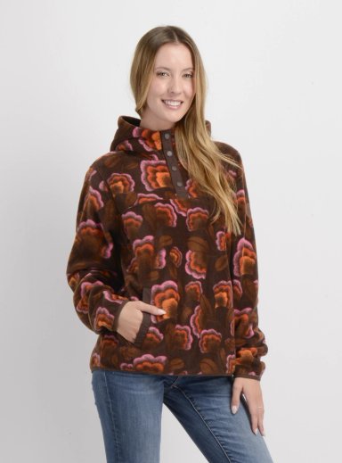 POLERON POLAR HOODIE OG FLOWERS ROSADO - 4