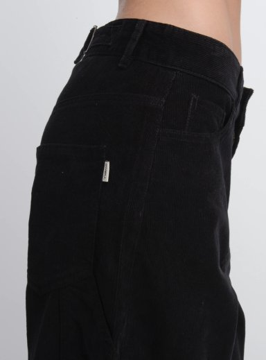 PANTALON COTELE LUX  NEGRO - 5