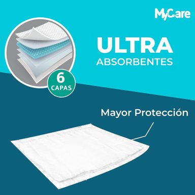 100 SABANILLA ADULTO MYCARE - 90X60 CM - 4