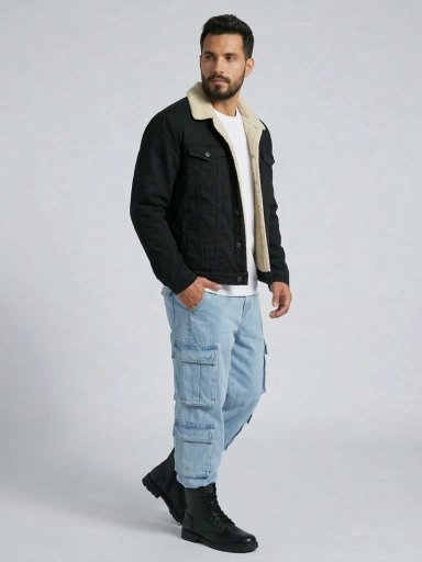 CHAQUETA MEZCLILLA CHIPORRO NORUEGANS MAN HOMBRE EN COLOR NEGRO - 2