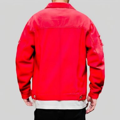 CHAQUETA MEZCLILLA DESTROYED COLORS HOMBRE - 2