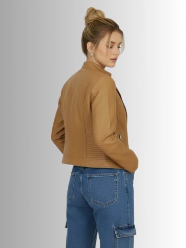 CHAQUETA ECOCUERO MUJER OLIMPUS - 2