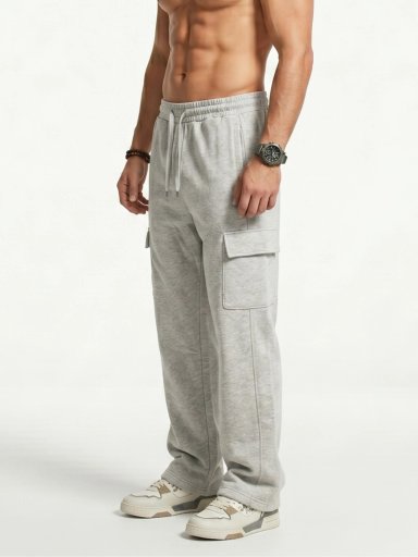 PANTALON BUZO CARGO FORRO POLAR HOMBRE - 2