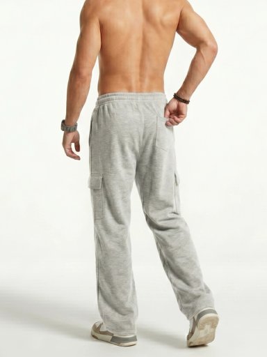 PANTALON BUZO CARGO FORRO POLAR HOMBRE - 3