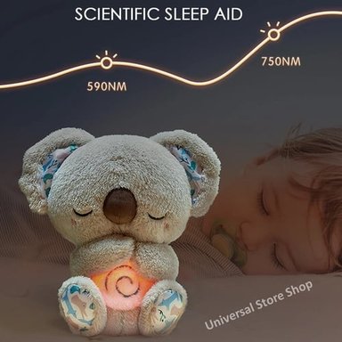 KOALA RESPIRA REAL PELUCHE CALMA BEBÉ DORMIR SUEÑO RELAJANTE - 4