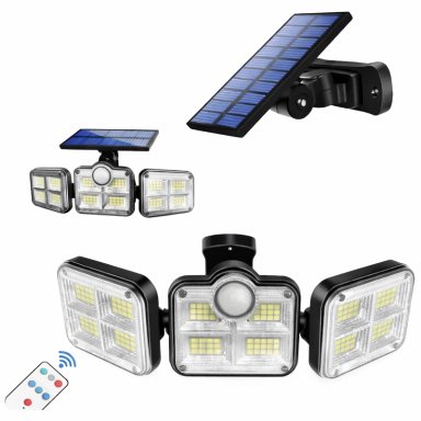 FOCO REGALOSOK SOLAR TRIPLE PANEL SEPARADO 108 LED - 1
