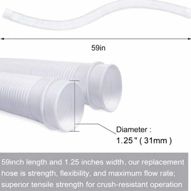 KIT 2 MANGUERA FILTRO PISCINA INTEX BESTWAY UNIVERSAL 150CM - 4