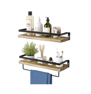 REPISAS FLOTANTES DE MADERA MODERNAS KIT X2 - 1