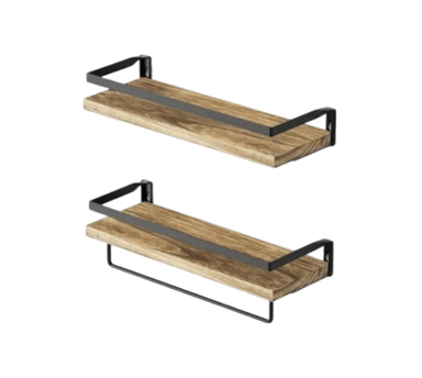 REPISAS FLOTANTES DE MADERA MODERNAS KIT X2 - 3