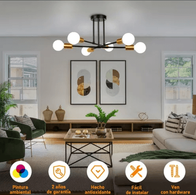 LÁMPARAS DE TECHO PARA SALA COLGANTES MODERNAS DECORATIVAS - 3