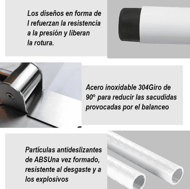 BARRA DE SEGURIDAD PASAMANO ABATIBLE 60 CM ADULTO MAYOR DISCAPACITADOS - 5