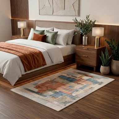 ALFOMBRA OPERA 060X120 L. GREY CREAM E4795 - 1
