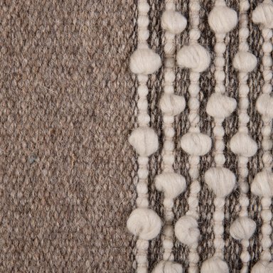 ALFOMBRA HANDWOVEN WOOL TRIBAL 240X340 CAFE - 2
