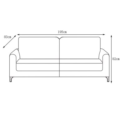 SOFA ZAGREB 3 CUERPOS CAMEL - 4