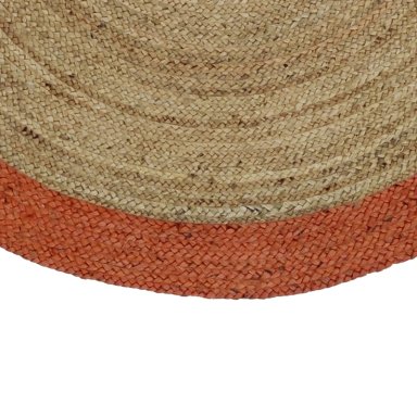 ALFOMBRA YUTE RED. CANCUN 150X150 NARANJO - 3