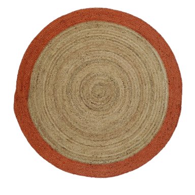 ALFOMBRA YUTE RED. CANCUN 150X150 NARANJO - 4